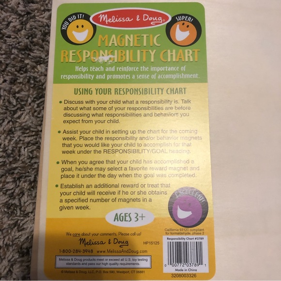 Melissa and Doug Magnetic Responsibility Chart - Picture 8 of 8